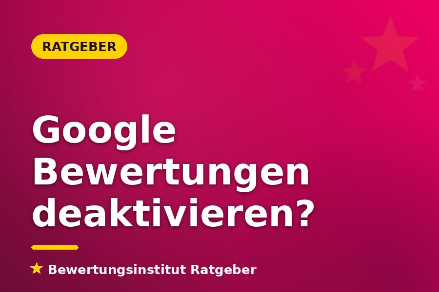 Illustration Google-Unternehmensprofil mit Bewertungssternen und Einstellungssymbol