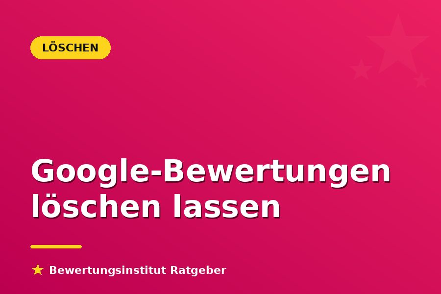 Illustration einer negativen Google-Rezension mit Melde- und Löschsymbol